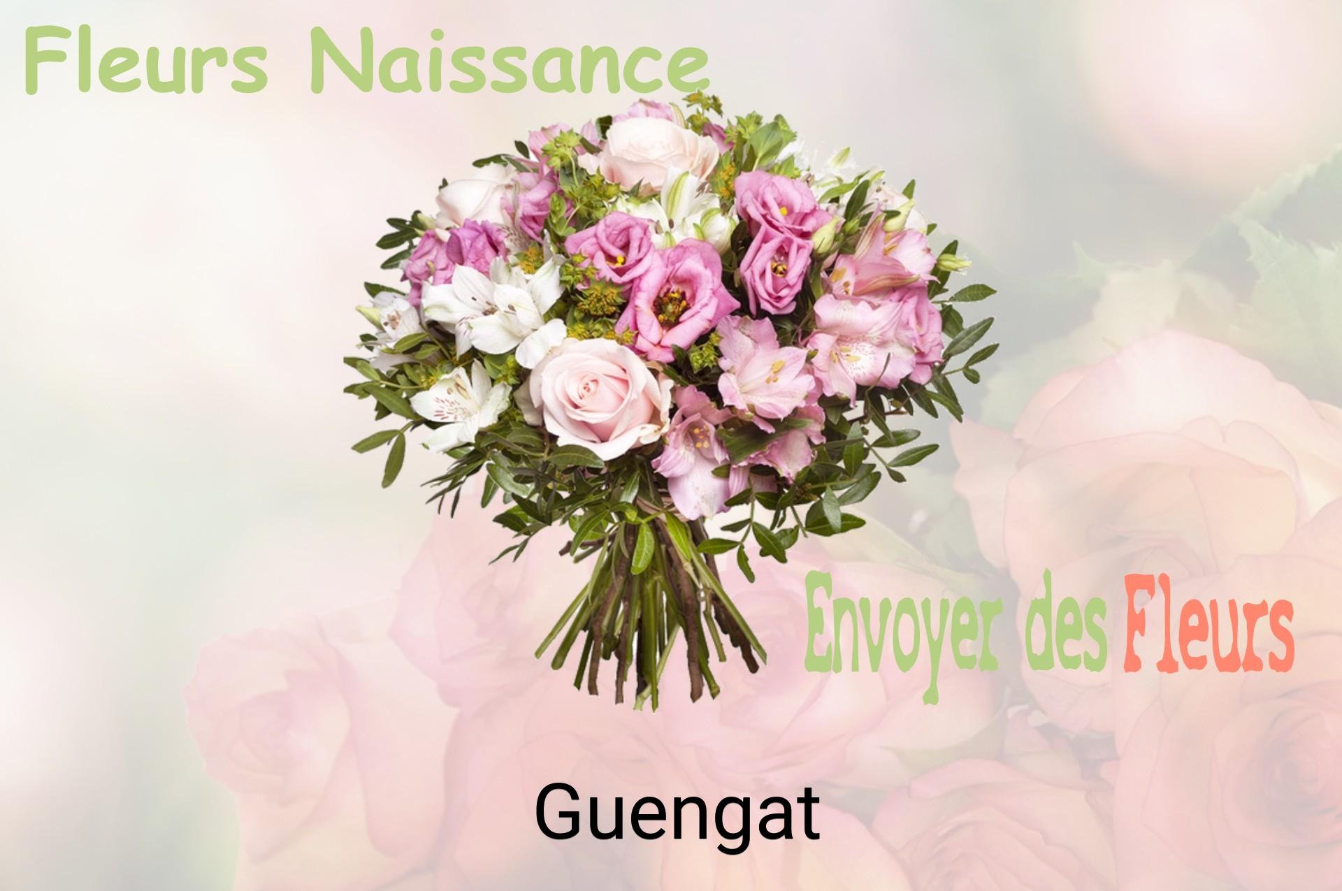 Bouquet de fleurs de naissance livré à Guengat